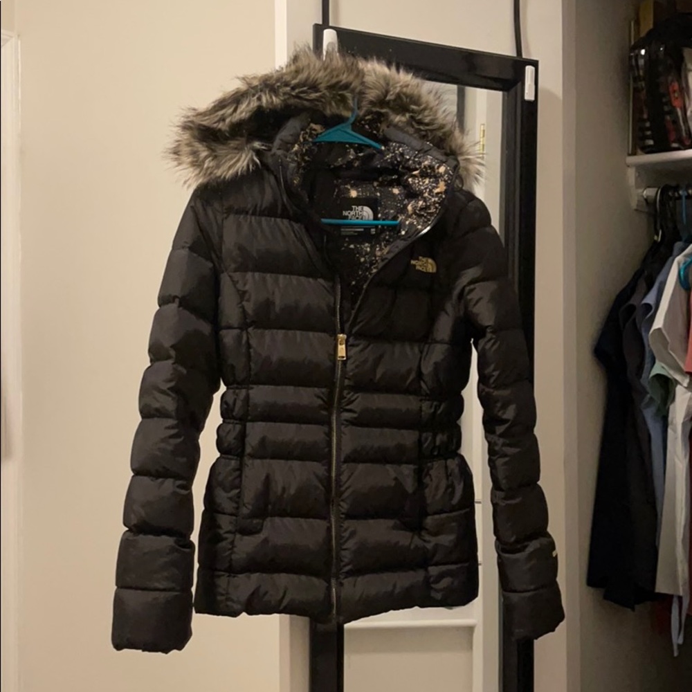 XS North Face Puffer Coat Black